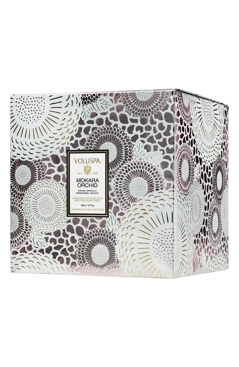 Voluspa Mokara Orchid Three-Wick Hearth Candle, Alternate, color,