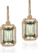 GOSHWARA Gossip Emerald Cut Drop Earrings