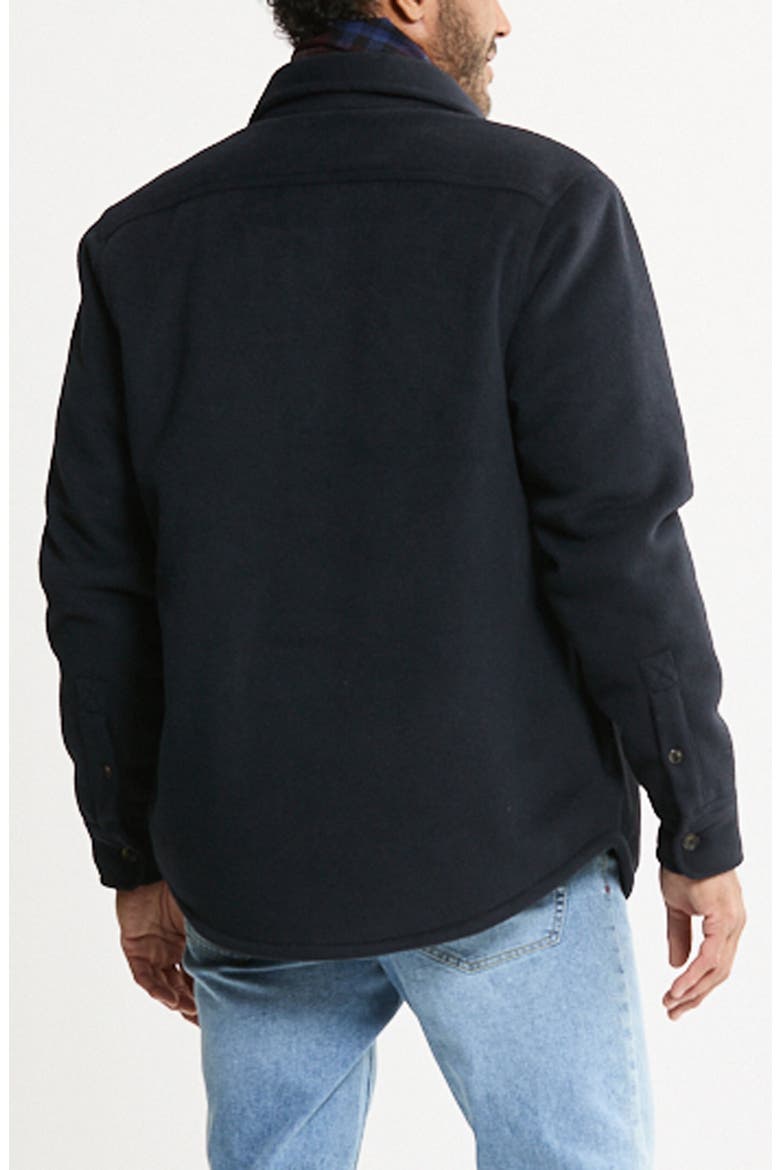 Luxe Soft Blend Quilt Lined Overshirt, Alternate, color, NAVY