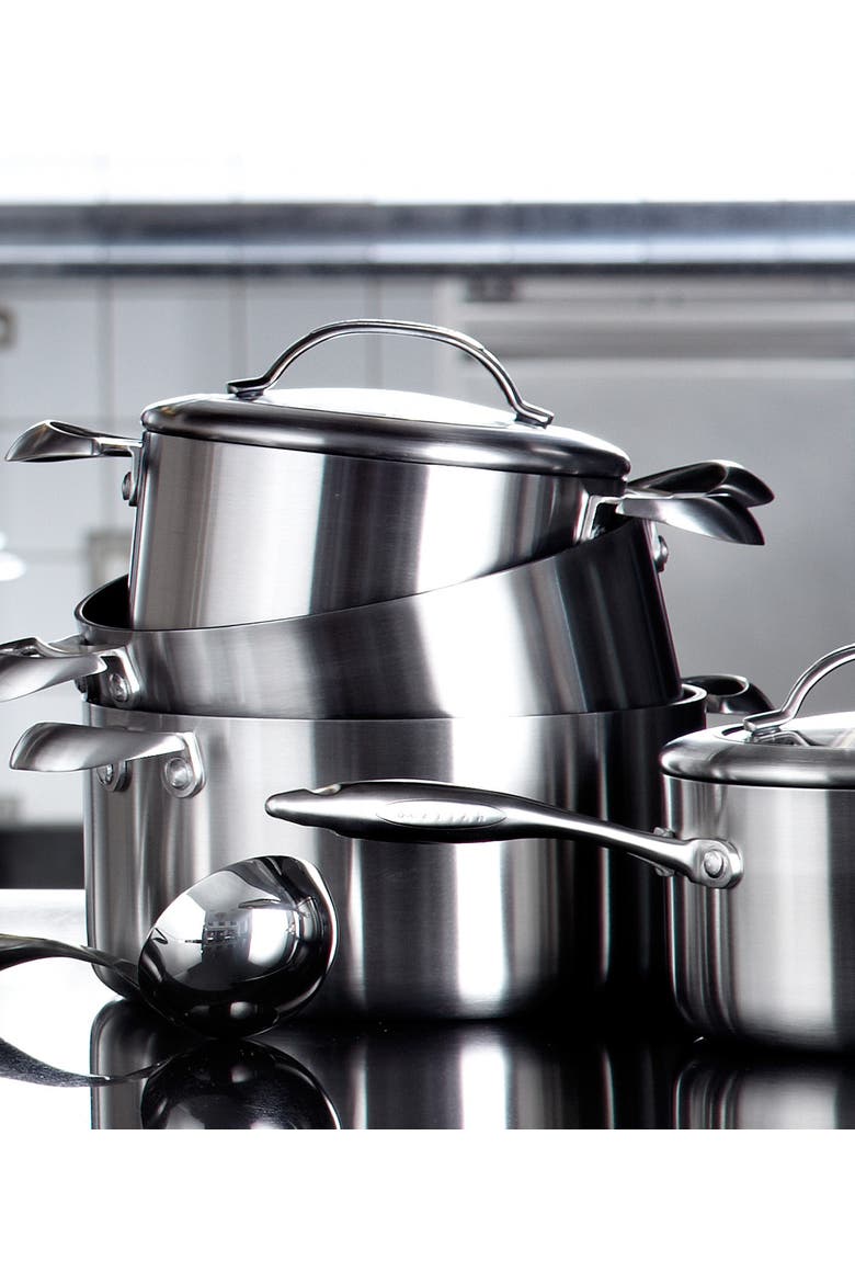 CTX 10-Piece Deluxe Cookware Set, Stainless Steel, Alternate, color, Silver