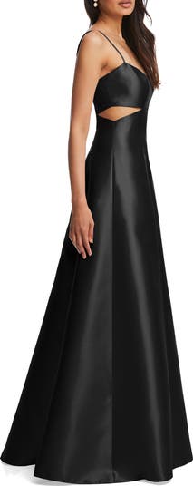 Cutout Satin Gown