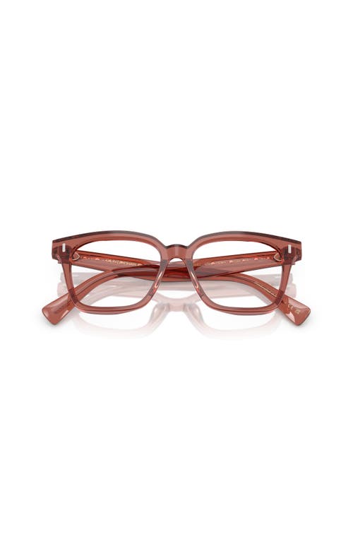 Oliver Peoples 51mm Rectangle Optical Glasses In Brown