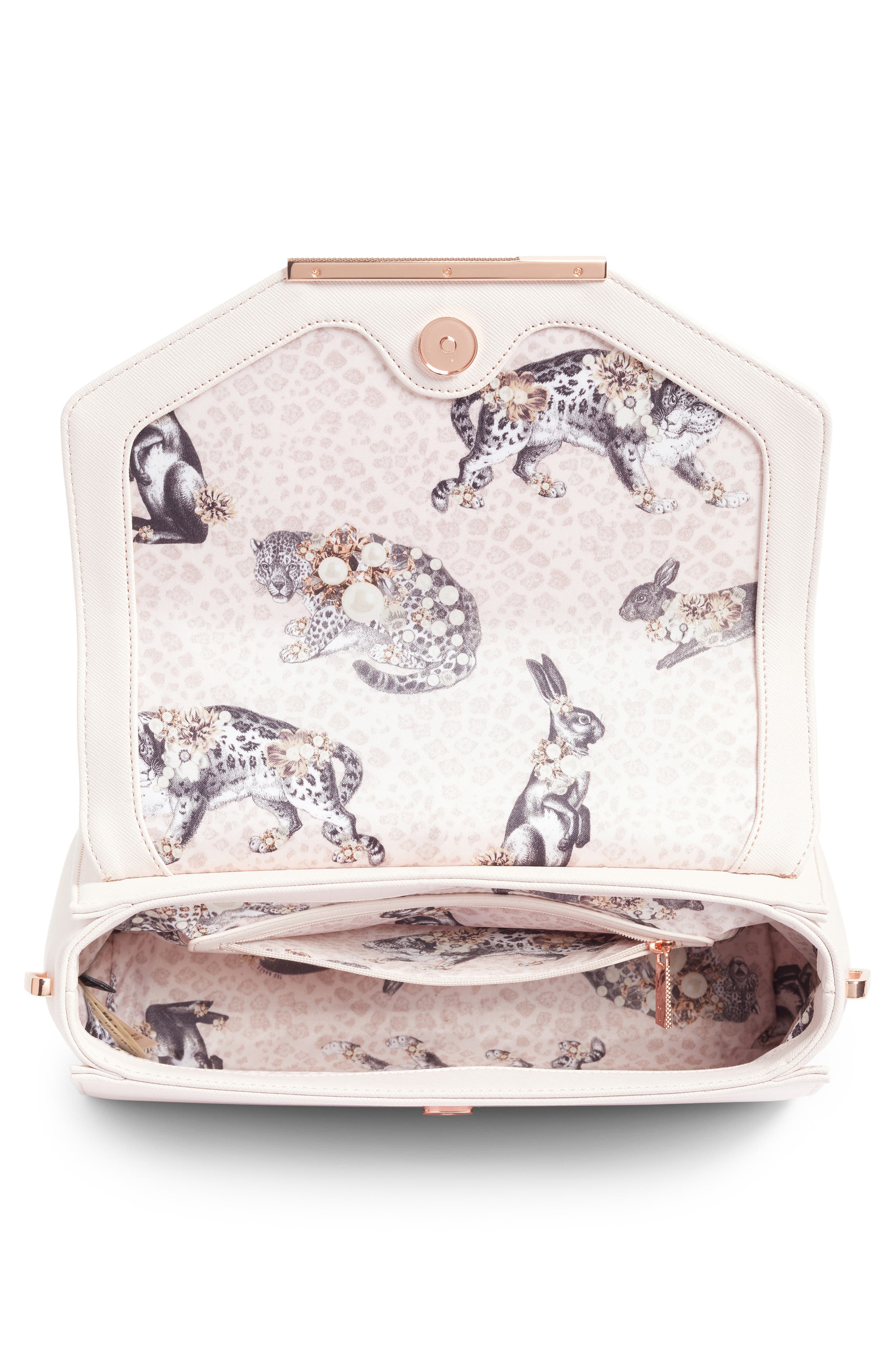 Ted Baker London Large Dajana Faux Leather Top Handle Satchel, Alternate, color, 