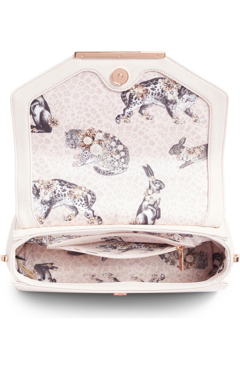 Ted Baker London Large Dajana Faux Leather Top Handle Satchel, Alternate, color,