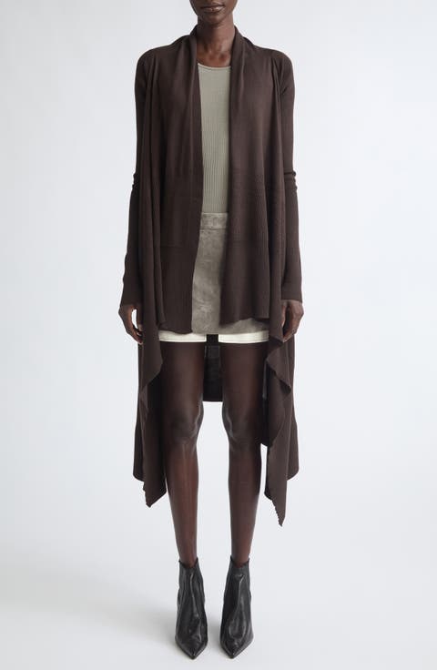Fog Asymmetric Suede Miniskirt