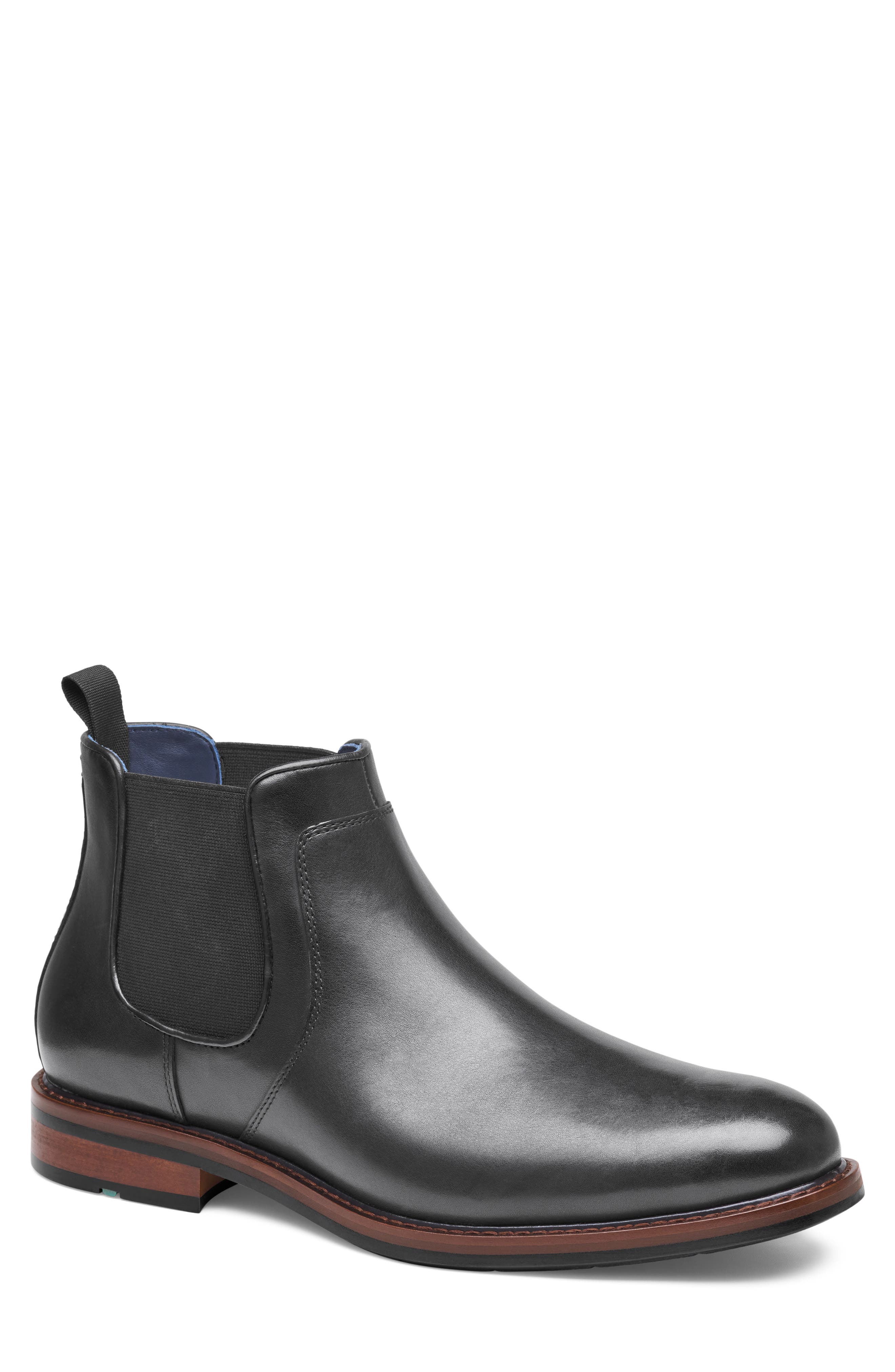XC Flex Daylen Chelsea Boot, Main, color, BLACK HAND-FINISHED FULL GRAIN