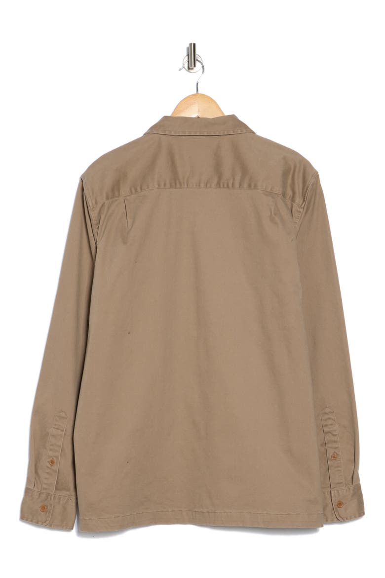 Rancher Stretch Cotton Sateen Shirt Jacket, Alternate, color, CARIBOU