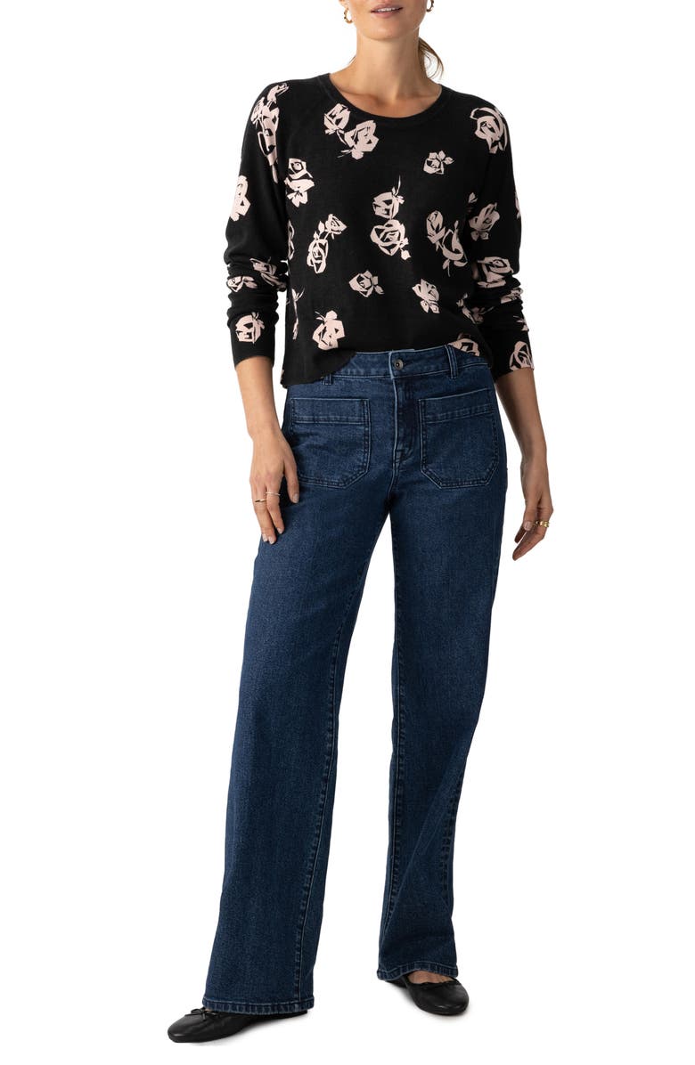 Sanctuary The Marine Patch Pocket Wide Leg Jeans, Alternate, color,