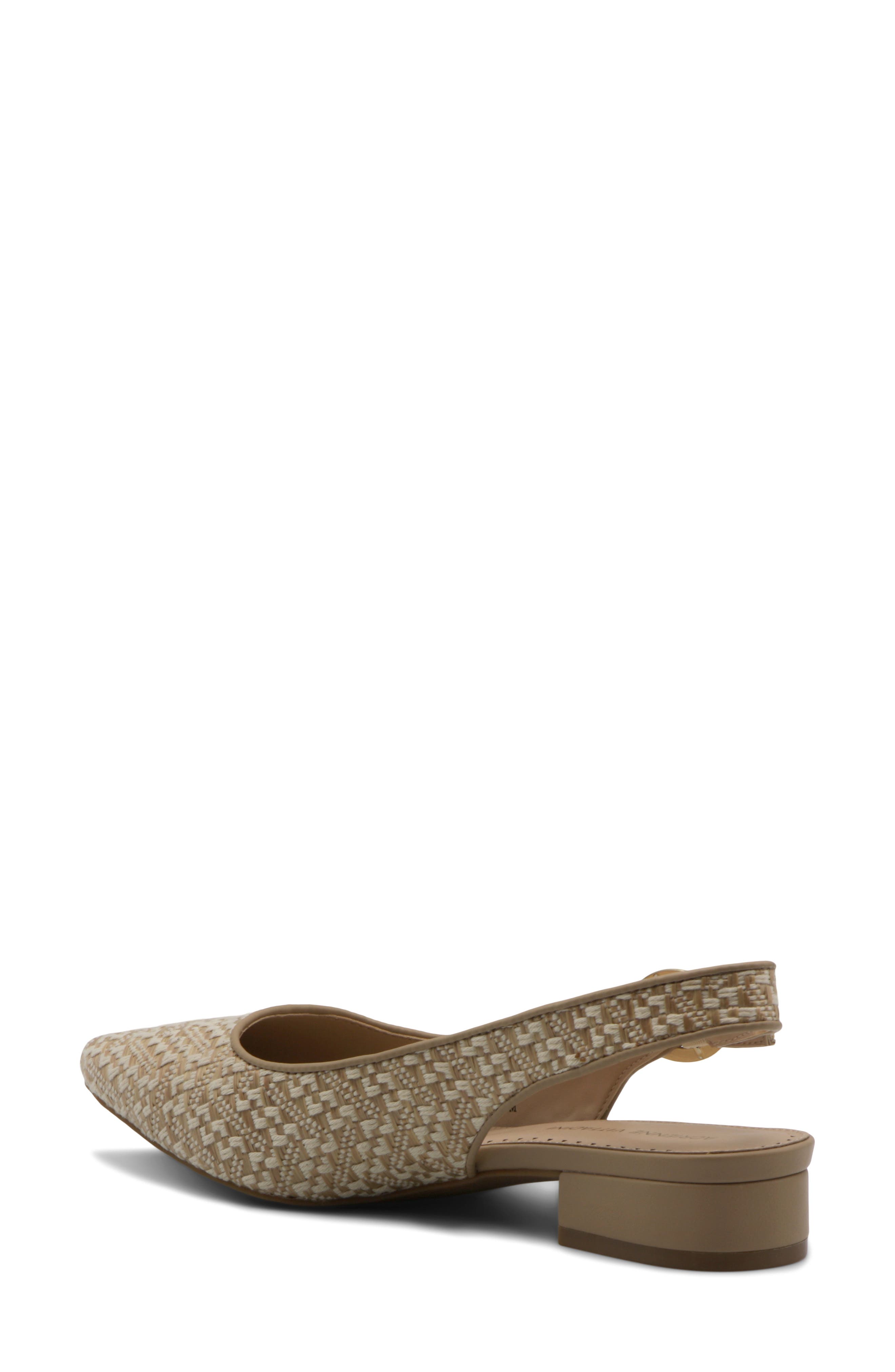 Adrienne Vittadini Papina Slingback Pump, Alternate, color, Natural Raffia