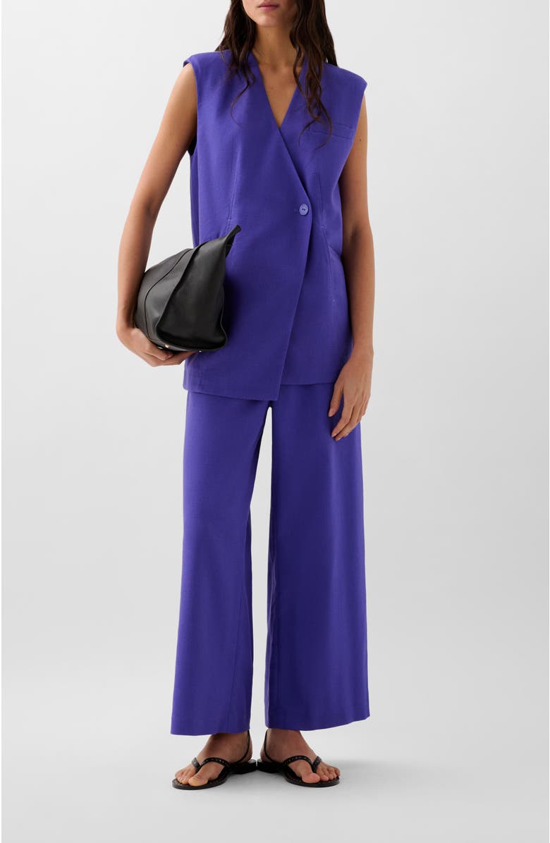 Scalpers Linen Plain Pant, Alternate, color, Purple