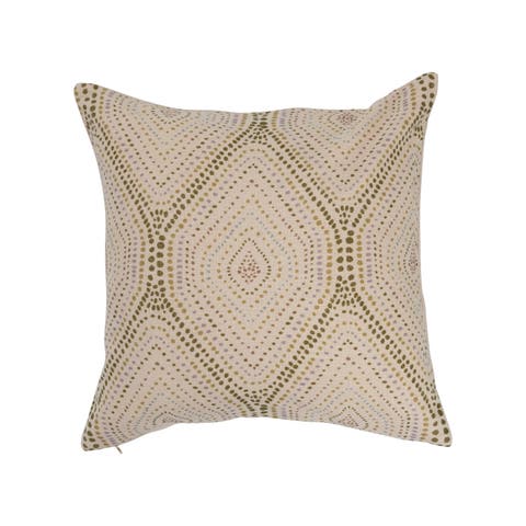 Cotton Slub Pillow with Dot Print