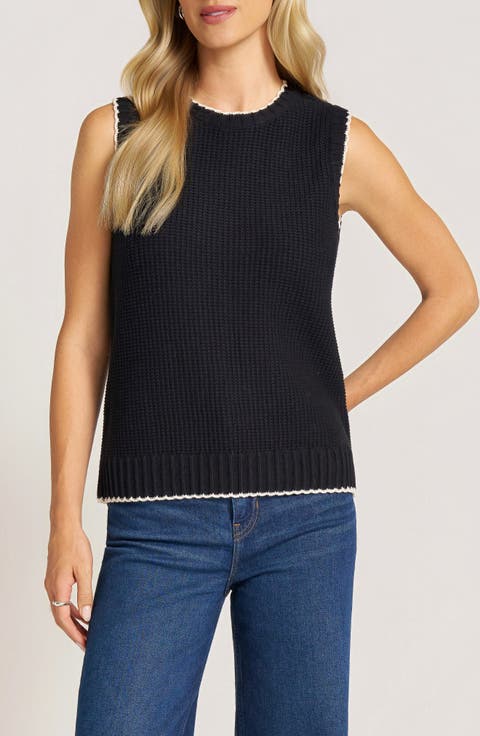 Elm Crewneck Cotton Sweater Vest