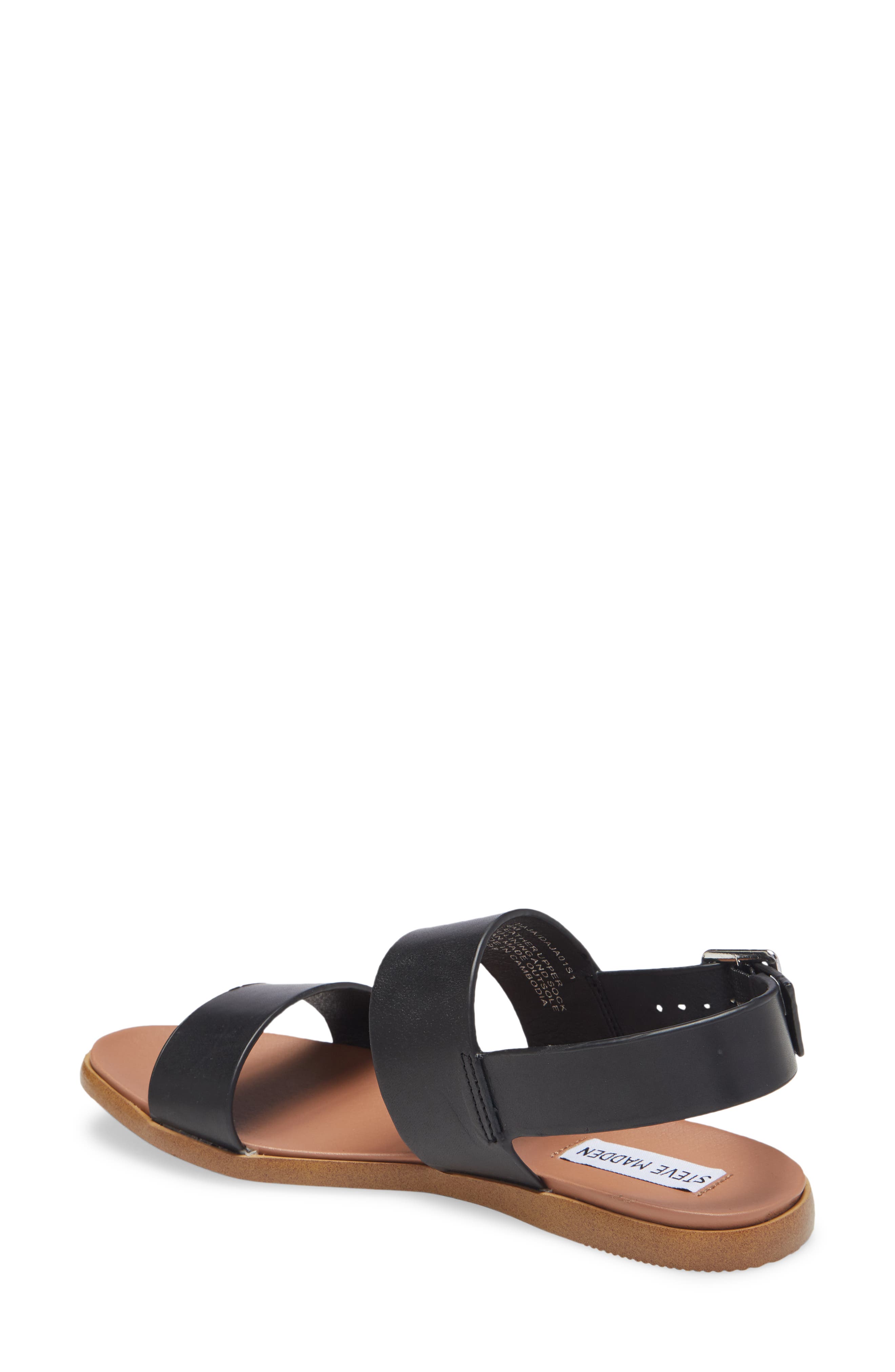 Daja Slingback Sandal, Alternate, color, BLACK LEATHER