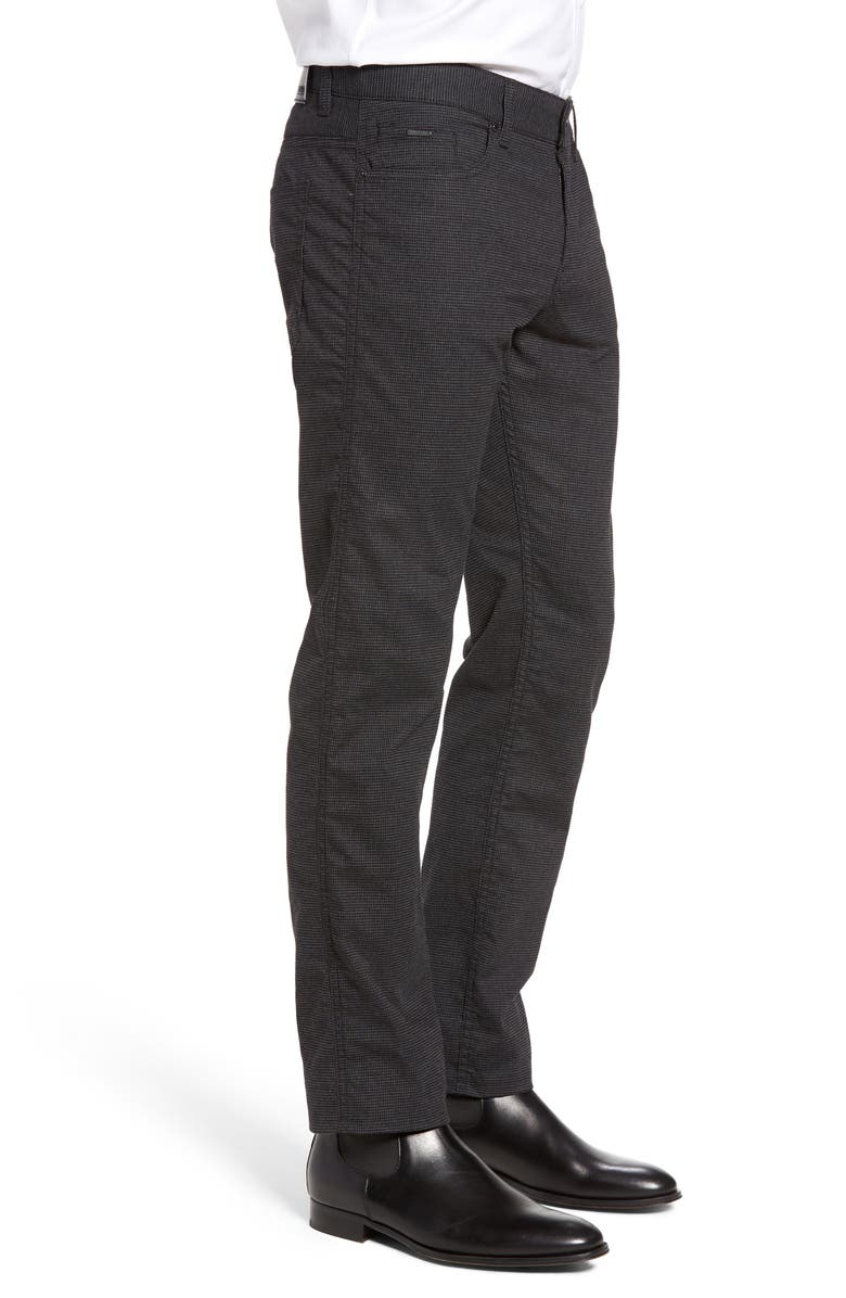 BOSS Delaware Houndstooth Slim 5-Pocket Pants, Alternate, color, 