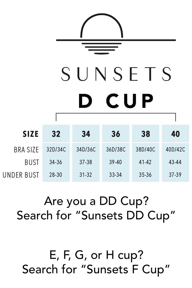 Elsie Bikini Swimsuit Top - D Cup, Alternate, color, Magic Hour Crepe