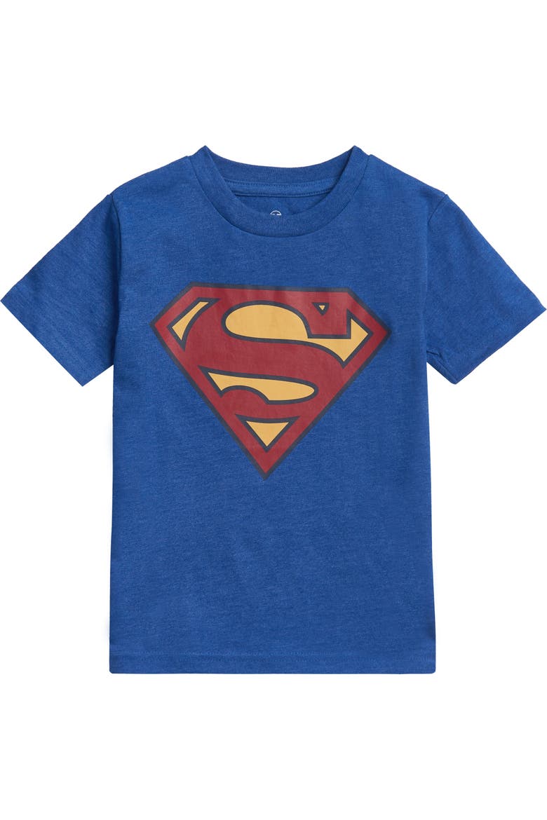 Justice League T-Shirt, Main, color, Superman Heather Blue