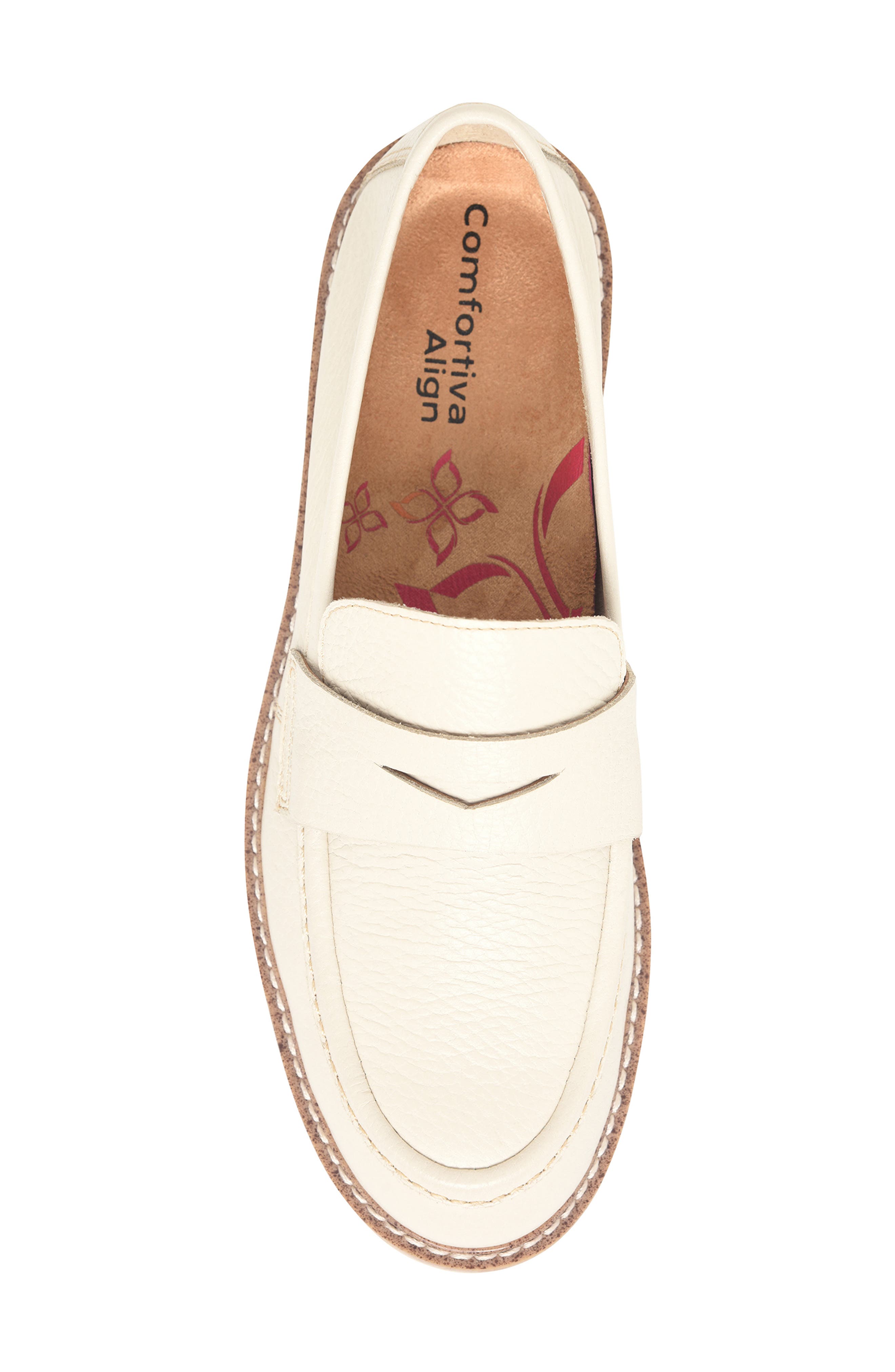 Lug Sole Penny Loafer, Alternate, color, CREAM