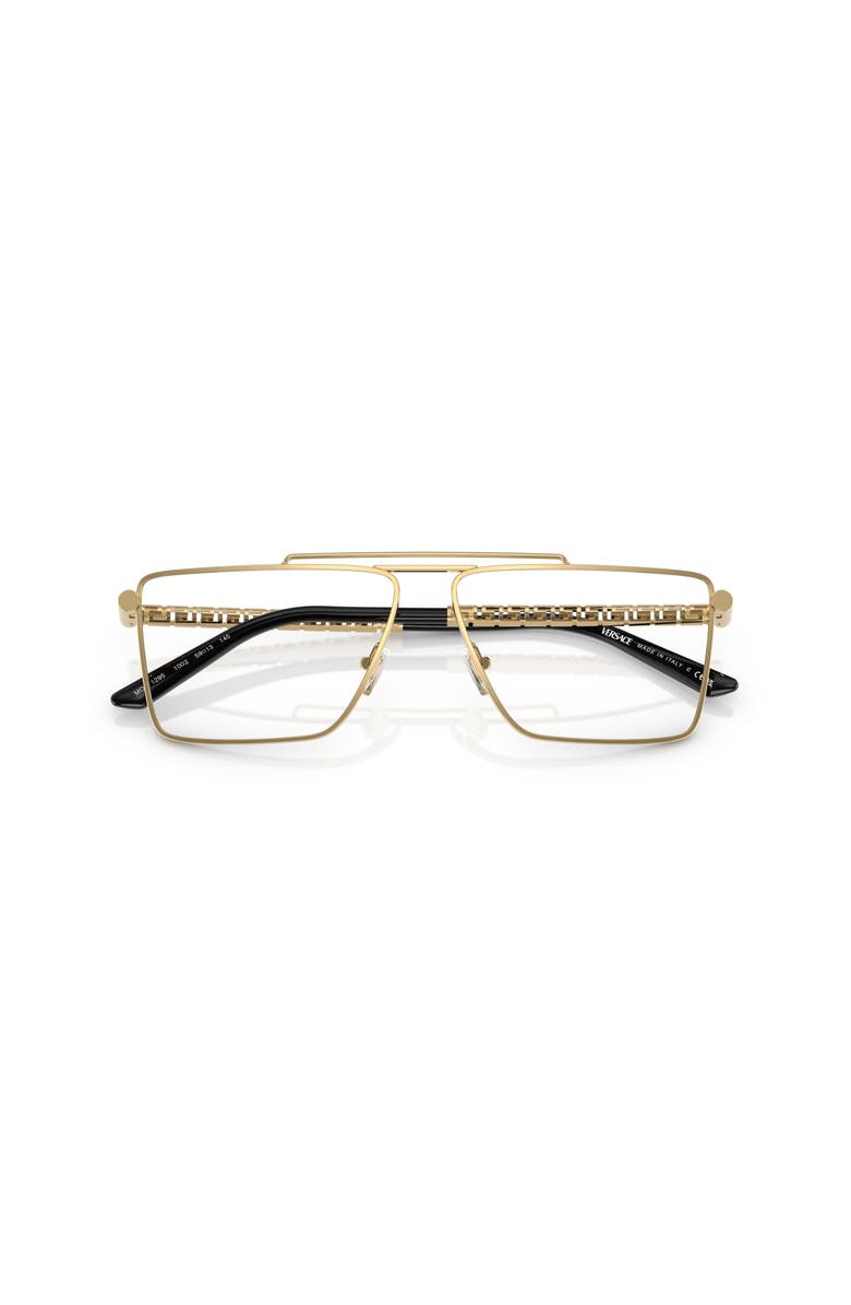 Versace 59mm Rectangle optical glasses, Alternate, color, Gold
