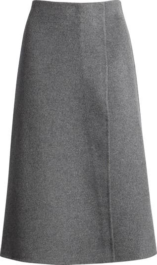 COS Double Face Wool Blend A-Line Skirt | Nordstromrack