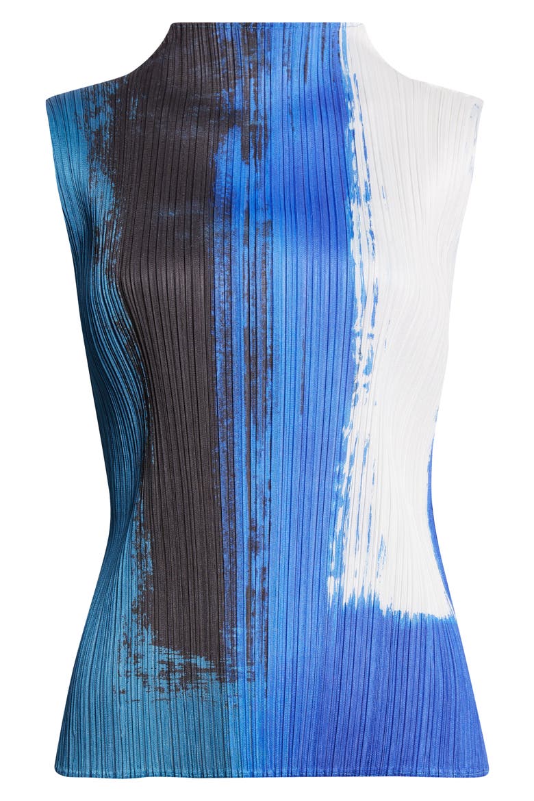 Jump Print Pleated Sleeveless Top (Women) | Nordstrom