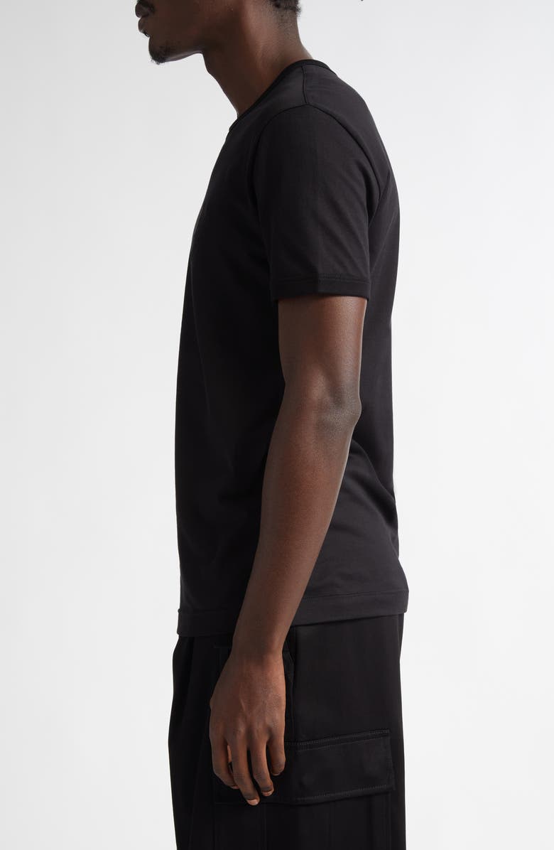 Dolce&Gabbana Embroidered Logo Cotton T-Shirt, Alternate, color,