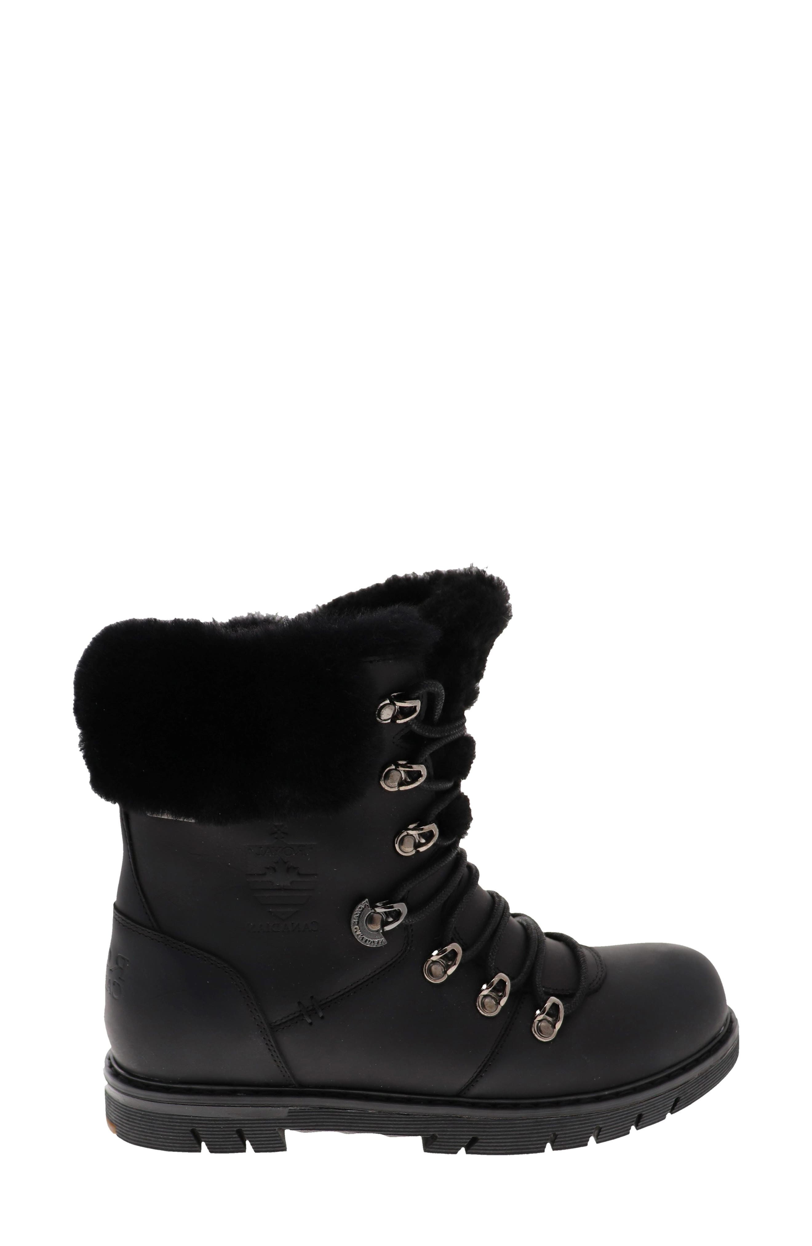 Royal Canadian Stratford Genuine Shearling Cuff Waterproof Boot, Alternate, color, 