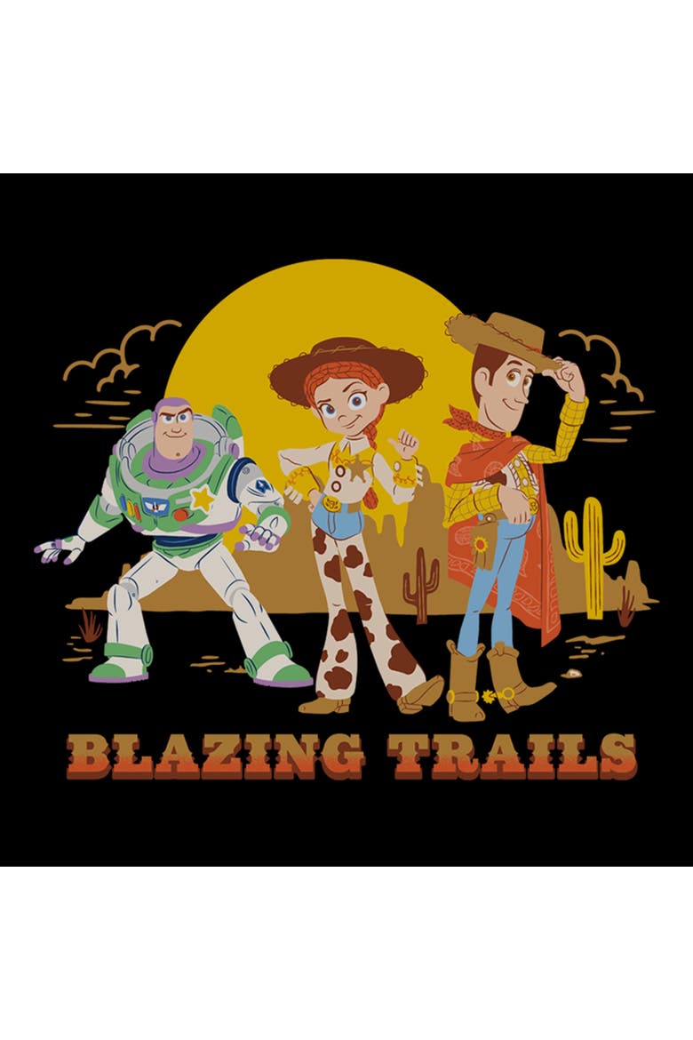 Boy's Toy Story 5 Blazing Trails  Graphic T-Shirt, Alternate, color, Black