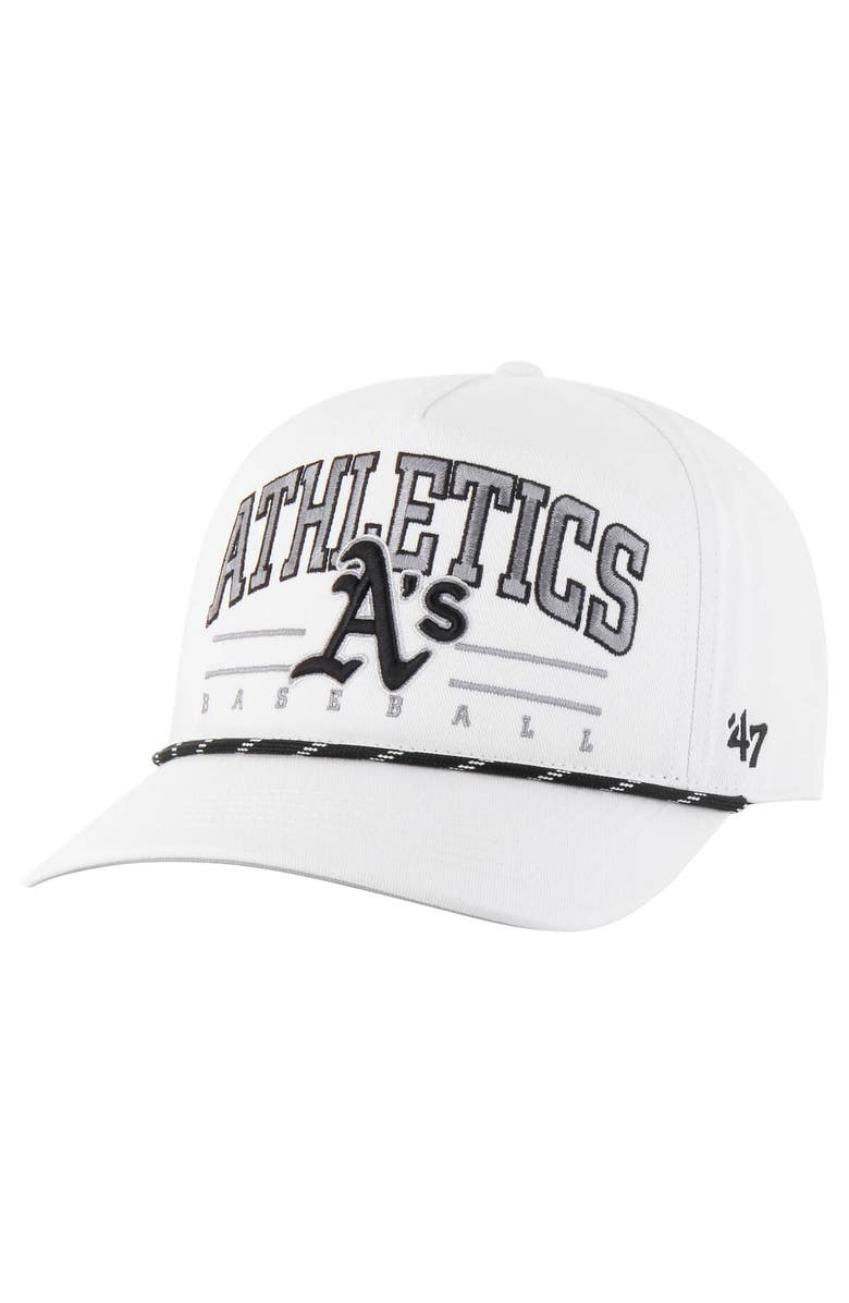 '47 Men's '47 White Athletics Roscoe Speckle Hitch Adjustable Hat, Main, color, White