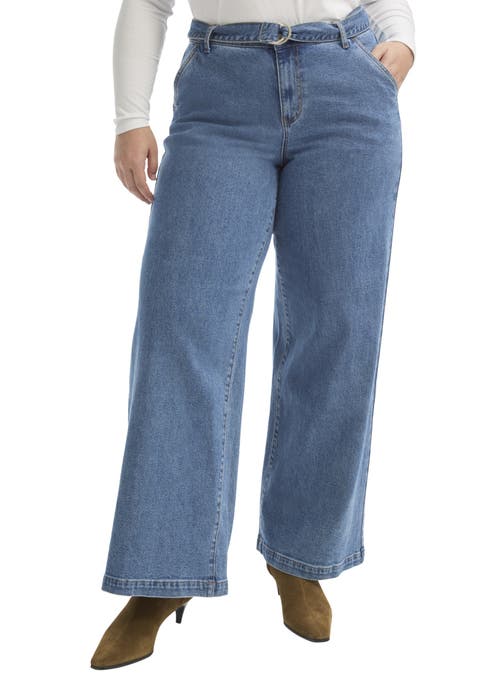 Curvie Fit High-Waisted Wide-Leg Utility Jean (Plus Available)