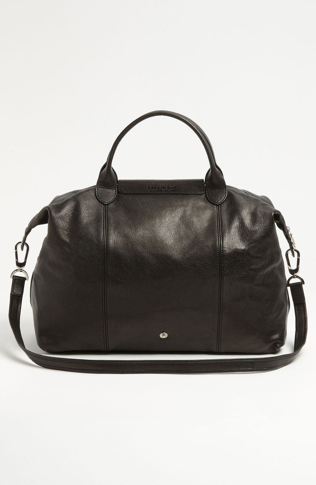 Longchamp 'Le Pliage Cuir' Leather Handbag, Alternate, color, 