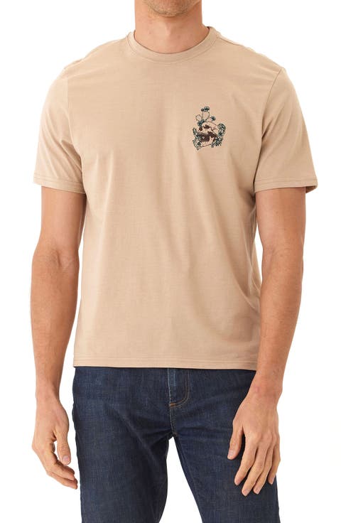Soft Wash Desert Skull Graphic T-Shirt