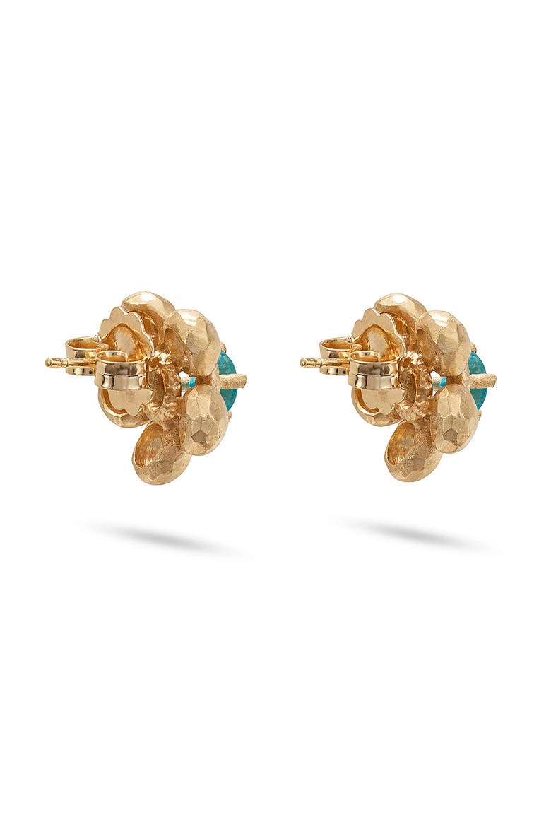 Flore Earrings Apatite, Main, color, Gold/Blue Apatite