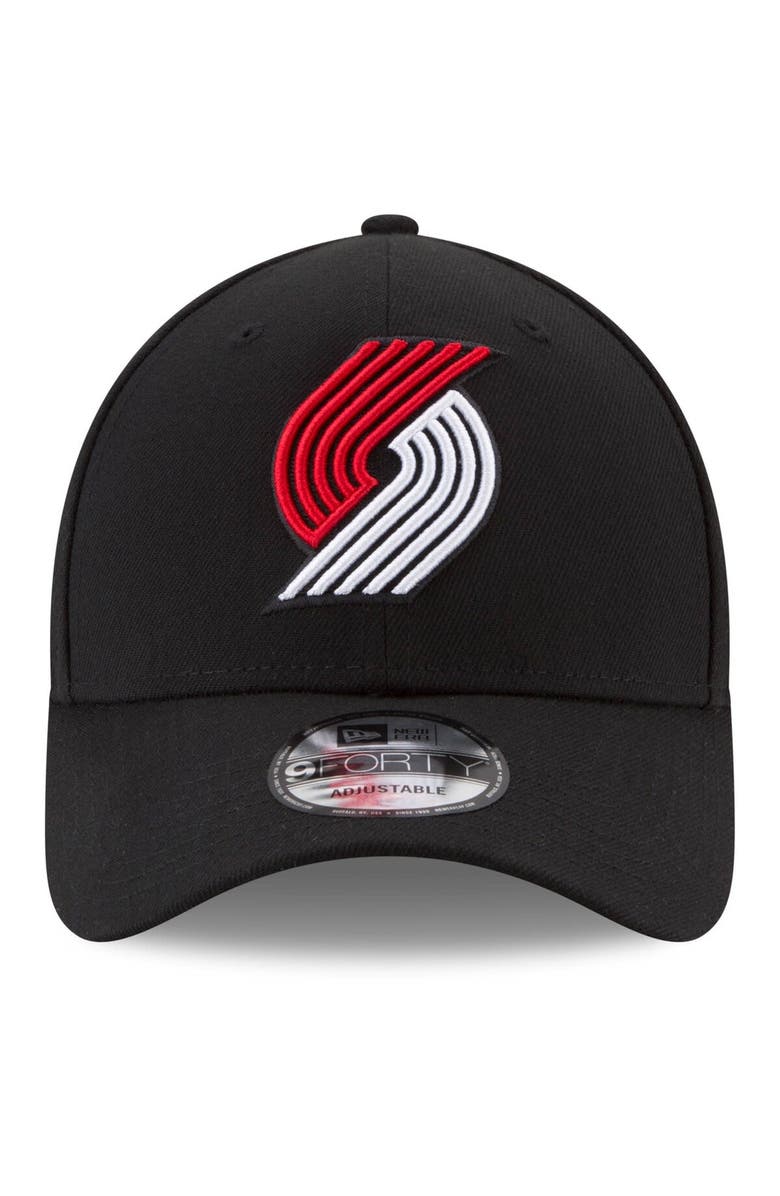 New Era Men's New Era Black Portland Trail Blazers Official The League 9FORTY Adjustable Hat, Alternate, color, 