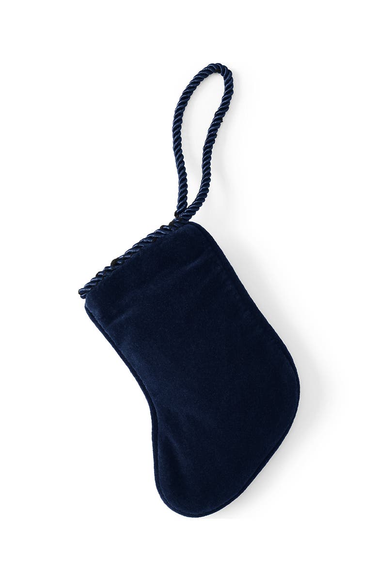 Lands' End Mini Needlepoint Christmas Stocking, Alternate, color, Critters