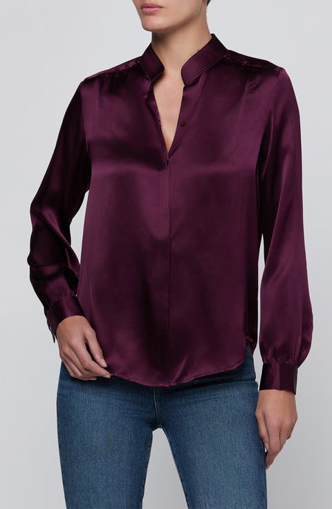 Bianca Silk Satin Blouse