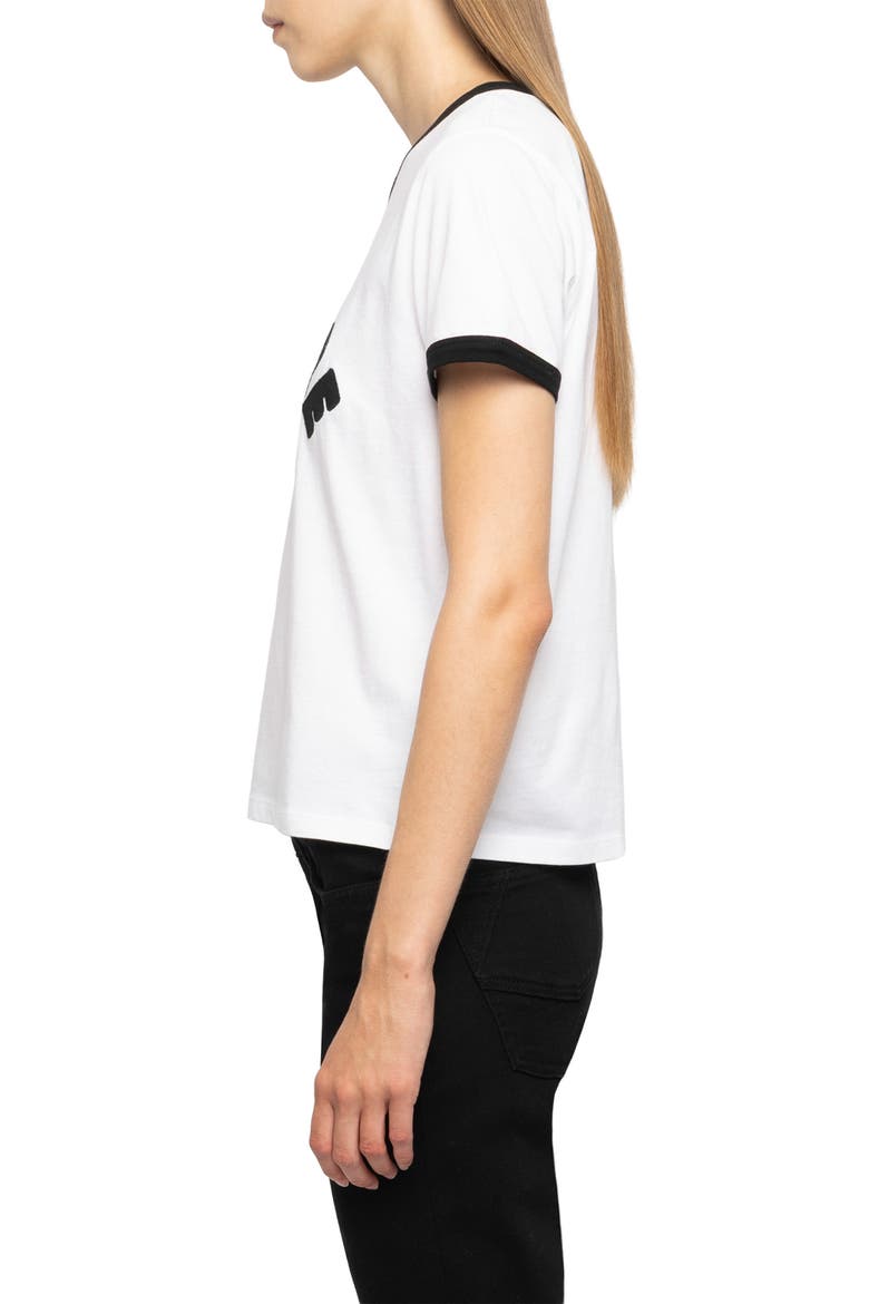 Alys Voltaire Paris Appliqué Cotton Graphic T-Shirt, Alternate, color, WHITE