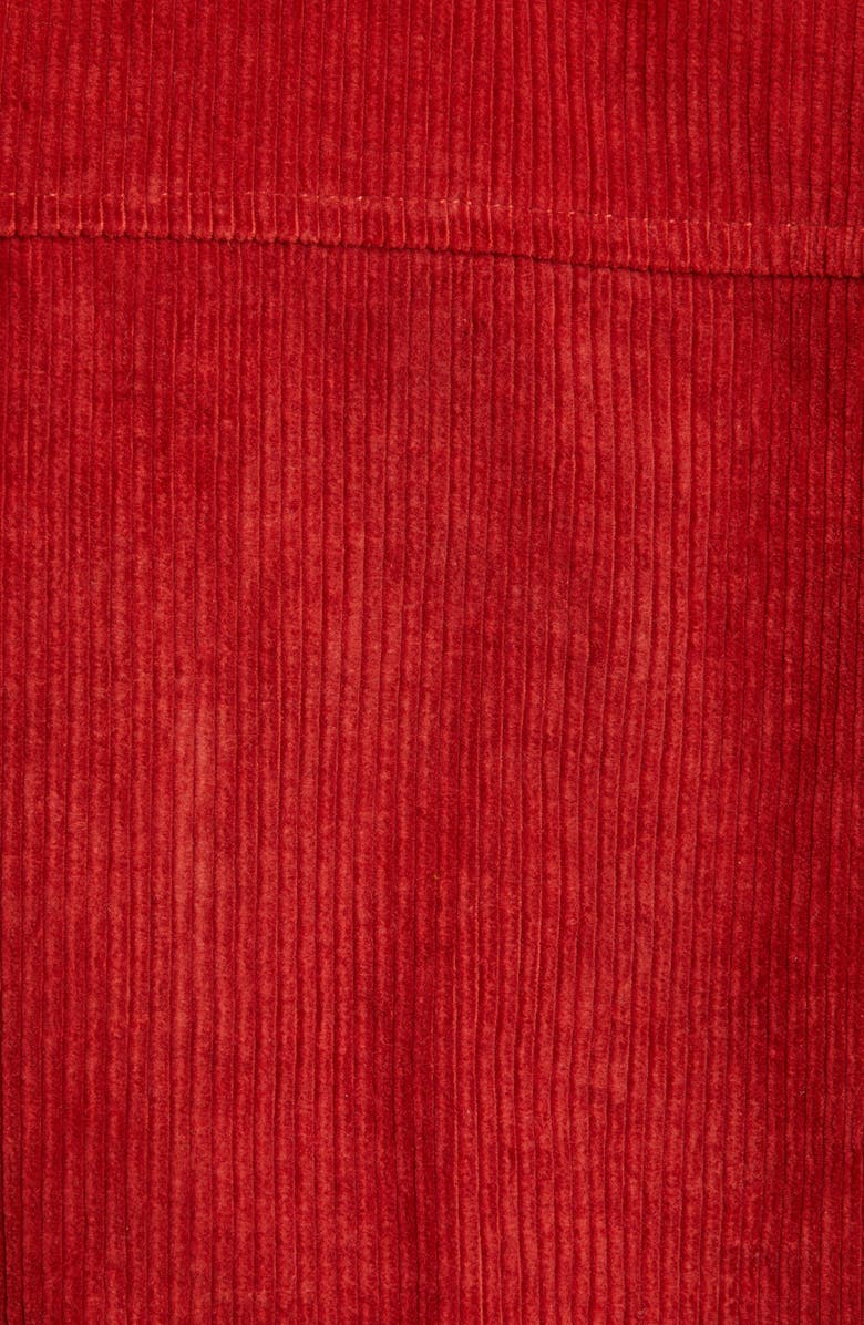 Story mfg. Polite Crochet Panel Corduroy Crop Pullover, Alternate, color,