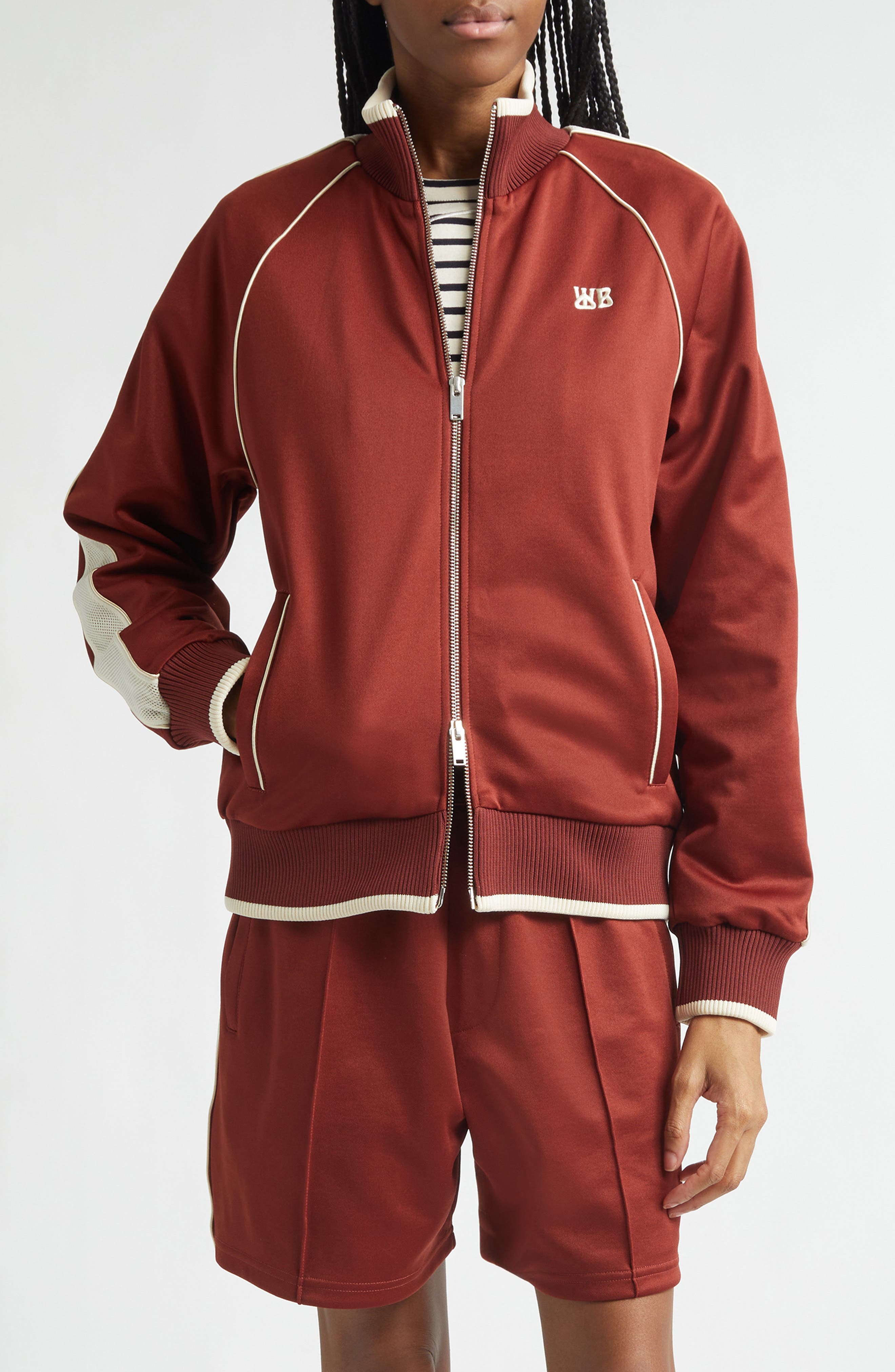 Motion Piped Jersey Track Jacket