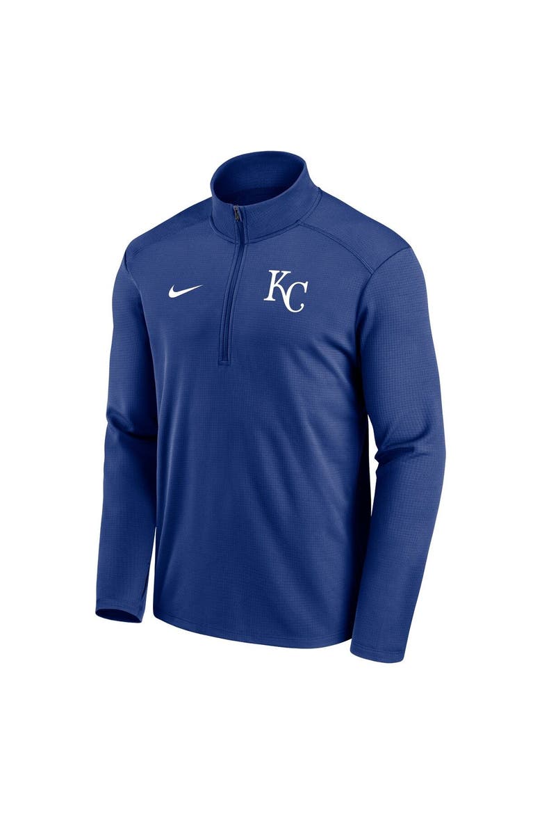 Men's Nike Royal Kansas City Royals Agility Pacer Lightweight Performance Half-Zip Top, Alternate, color, Royal
