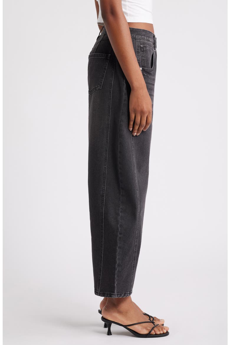 Wide Leg Jeans, Alternate, color, BLACK