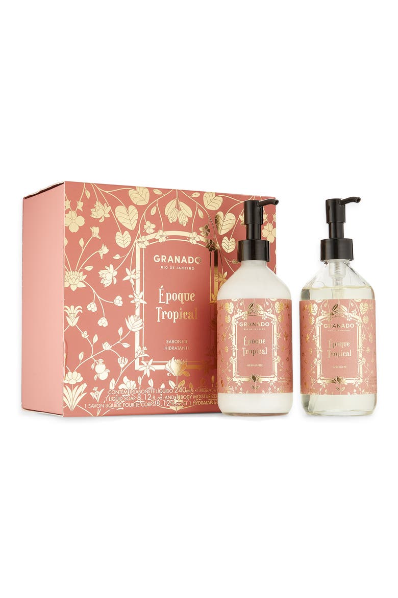 Époque Tropical Hand Soap & Body Lotion Gift Set, Main, color, NO COLOR