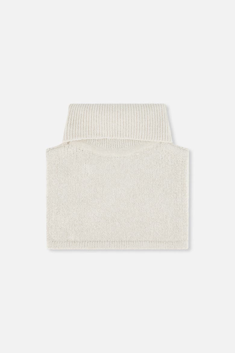 Foldover Knit Fleece Lined Turtle Neckwarmer, Alternate, color, Off-White