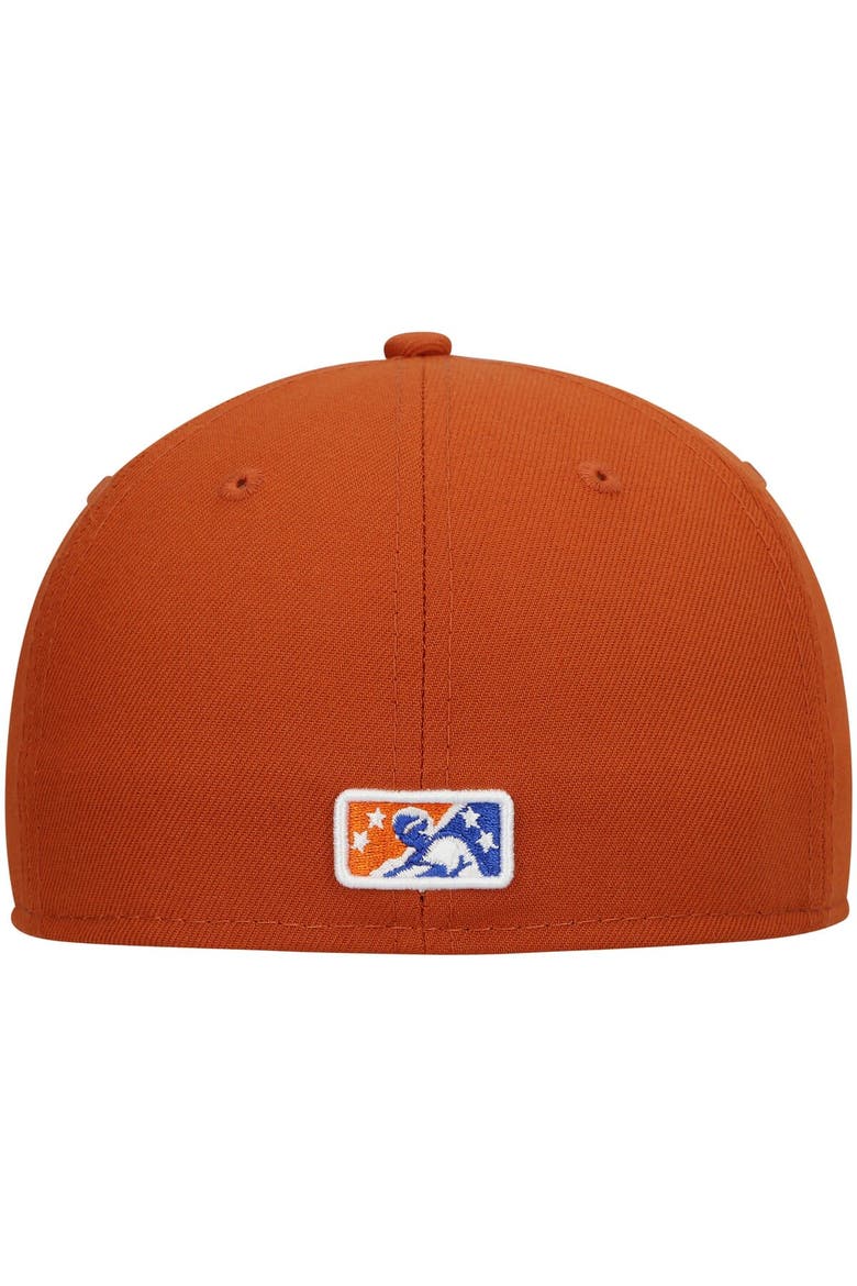 Men's New Era Orange Durham Bulls Authentic Collection Team Alternate 59FIFTY Fitted Hat, Alternate, color, Orange