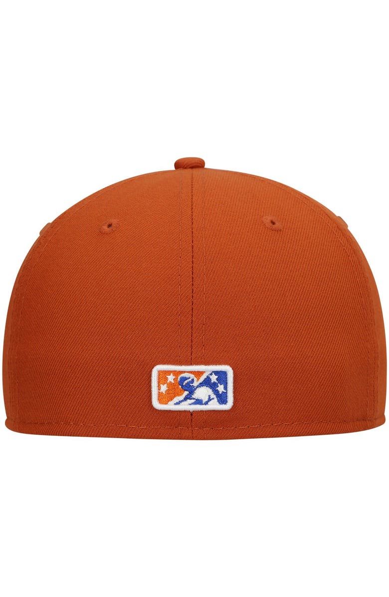 New Era Men's New Era Orange Durham Bulls Authentic Collection Team Alternate 59FIFTY Fitted Hat, Alternate, color, Orange
