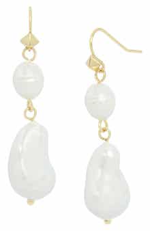 AllSaints Faux Pearl Drop Earrings