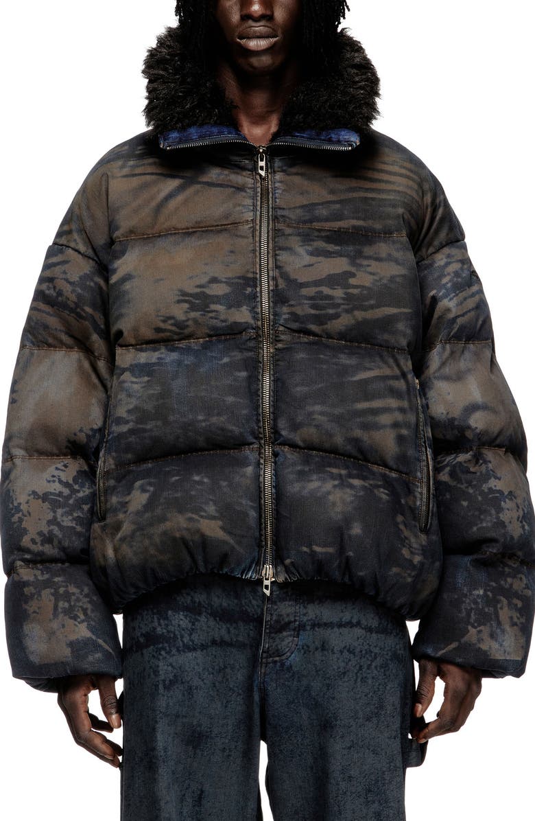 DIESEL<sup>®</sup> Johns Puffer Jacket, Main, color, Brown