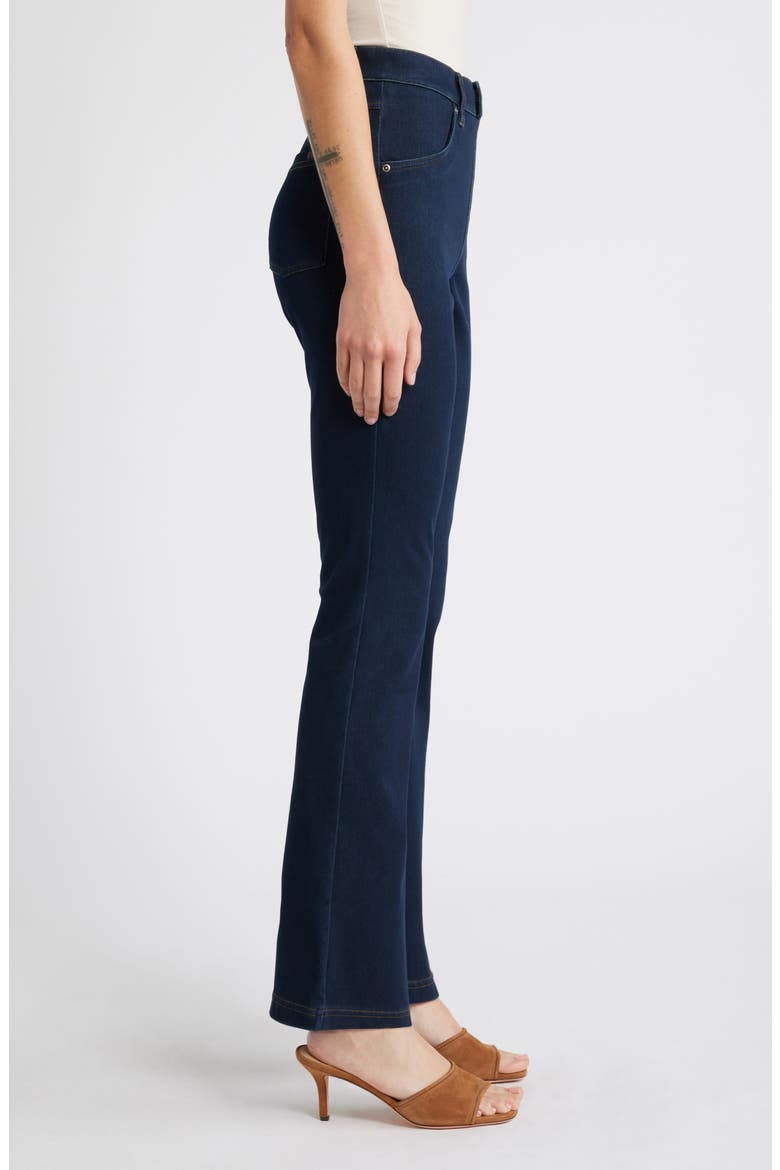 Baby Bootcut Denim Leggings, Alternate, color, BLACK INDIGO