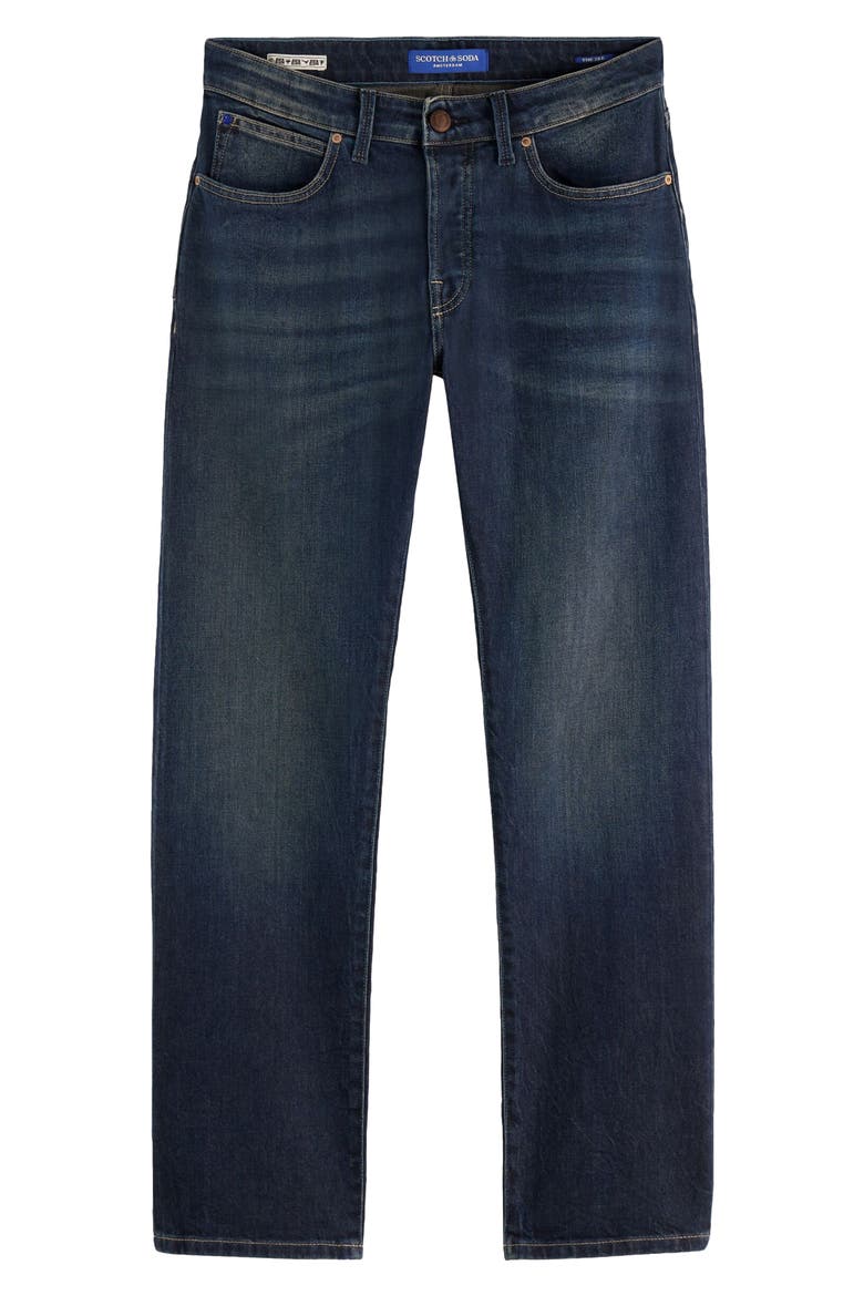 The Zee Straight Fit Jeans, Alternate, color, PAINT IT BLAUW