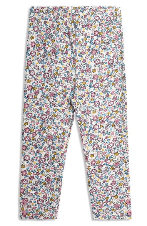 JOJO MAMAN BÉBÉ JOJO MAMAN BEBE GUINEA PIG APPLIQUÉ COTTON GRAPHIC SWEATSHIRT & FLORAL LEGGINGS SET