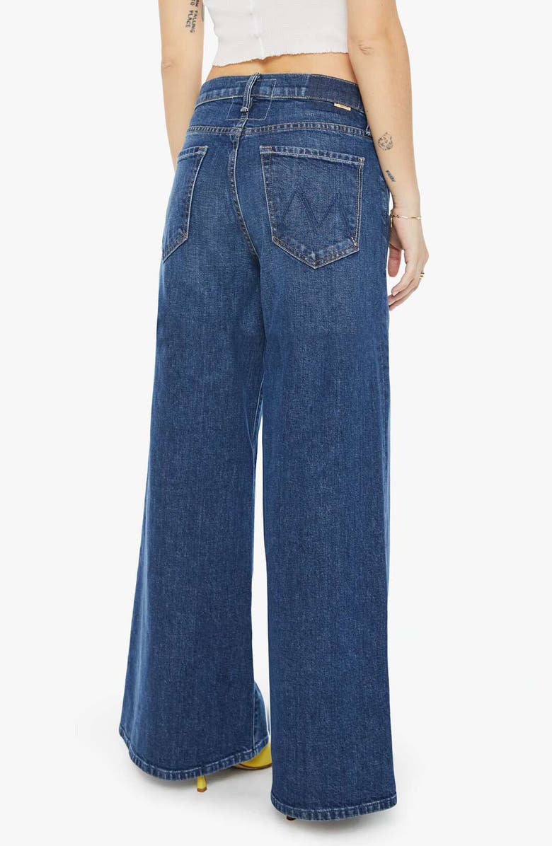 MOTHER Lil Ditcher Roller Sneak Wide Leg Jeans, Alternate, color, 